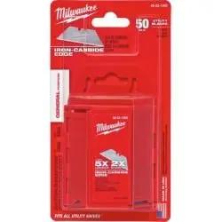 Open Box -  MILWAUKEE ELEC TOOL Utility Blades With Dispenser, 50-Pc. 48-22-1950 MilwaukeeBullseye Deals