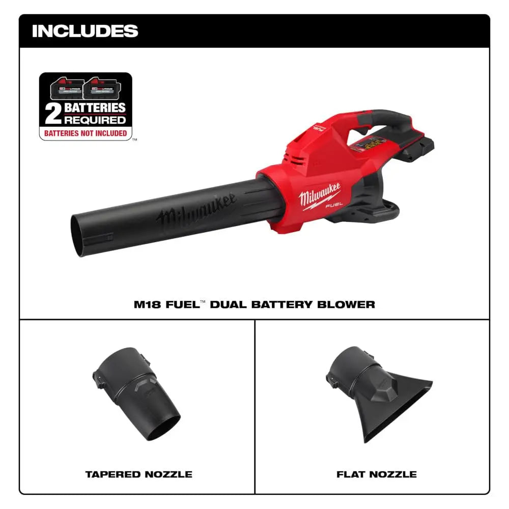 Open Box -  MWK2824-20 35 x 10 x 7 cm M18 Fuel Dual Battery Blower Milwaukee Electric ToolBullseye Deals