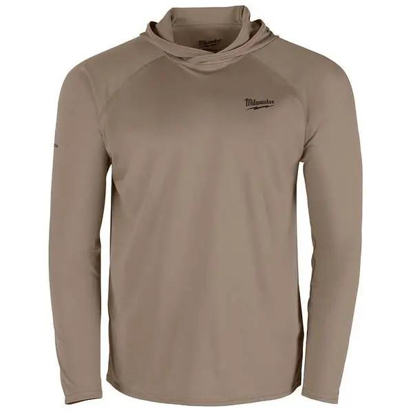 Open Box -  Men's WORKSKIN Sandstone X-Large Hooded Sun Shirt MilwaukeeBullseye Deals