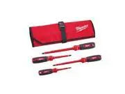 Open Box -  Milwaukee 1000-Volt Insulated Screwdriver Set and Pouch (4-Piece) MilwaukeeBullseye Deals