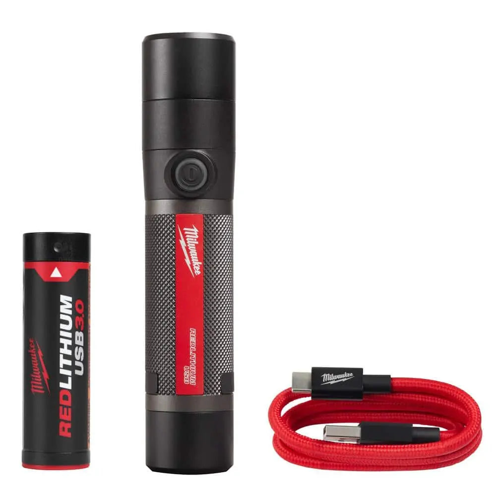 Open Box -  Milwaukee 2160-21 USB Rechargeable 800 Lumens Compact Cordless Flashlight (3 Ah) MilwaukeeBullseye Deals