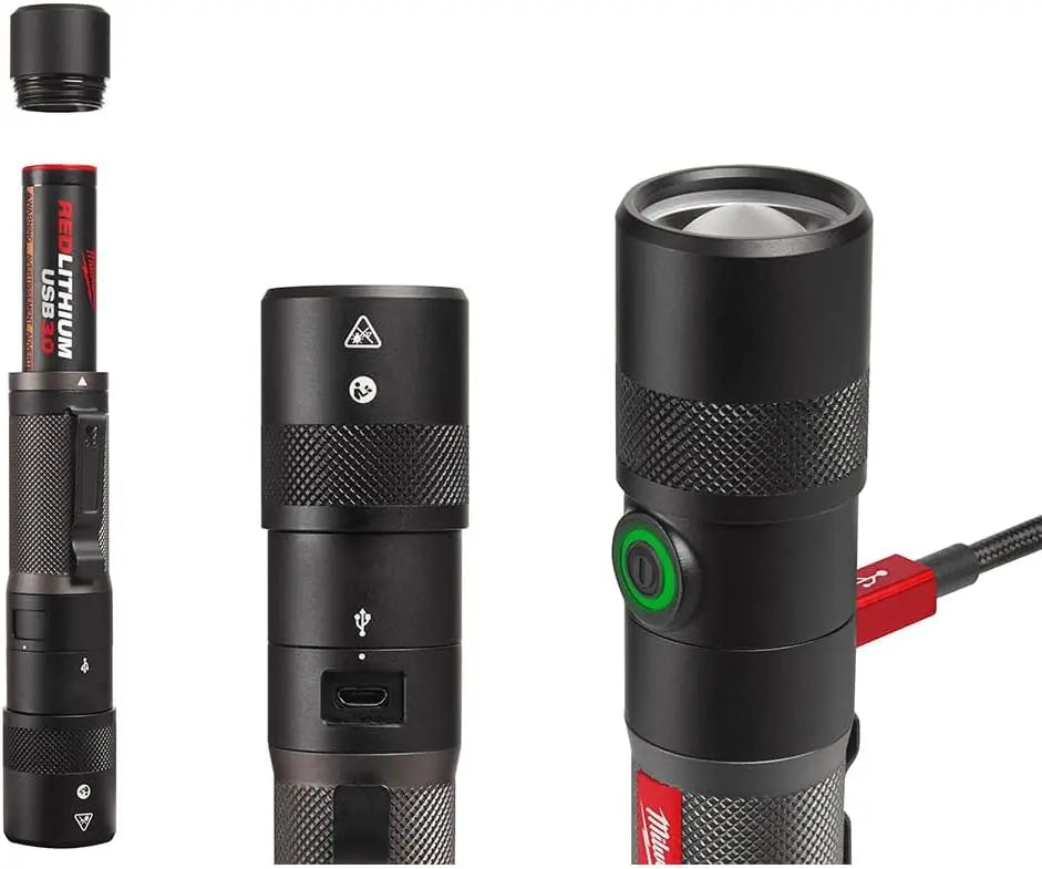 Open Box -  Milwaukee 2160-21 USB Rechargeable 800 Lumens Compact Cordless Flashlight (3 Ah) MilwaukeeBullseye Deals