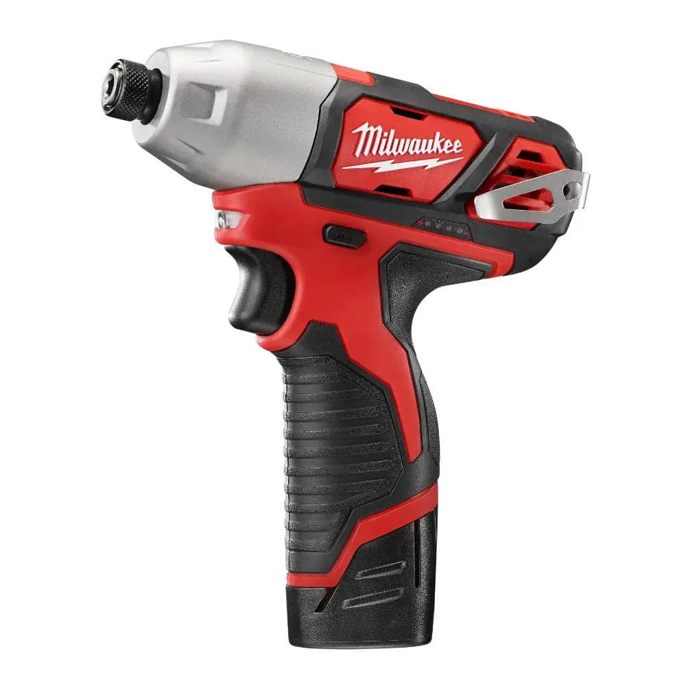 Open Box - Milwaukee 2494-22 M12 Cordless Combo Drill 2 Battery Bundle MilwaukeeBullseye Deals