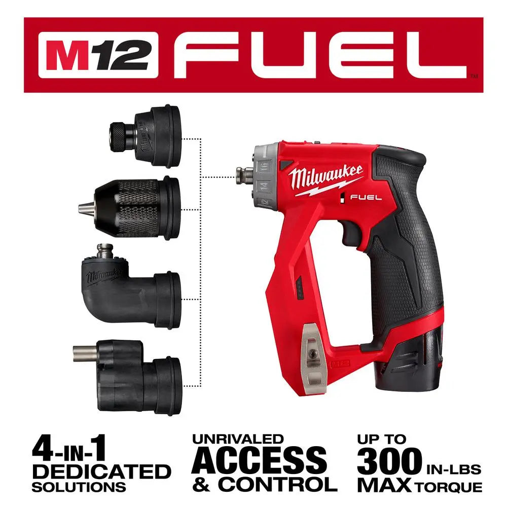 Open Box -  Milwaukee 2505-22 M12 FUEL 12-V Lithium-Ion Brushless Cordless Drill Driver Kit MilwaukeeBullseye Deals