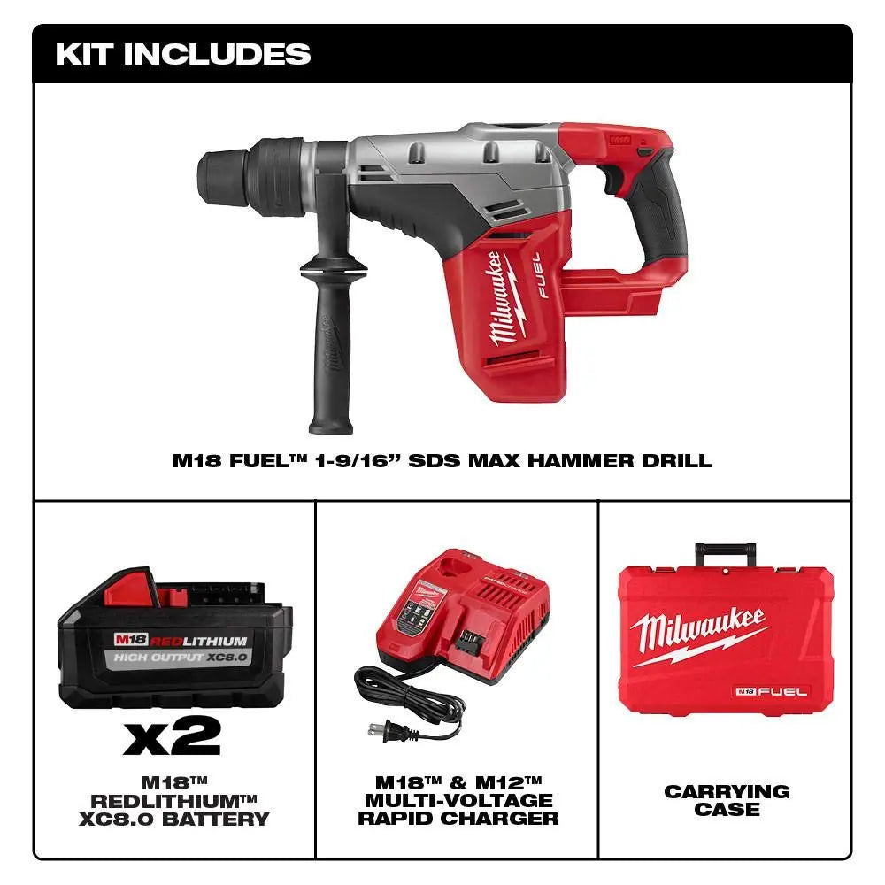 Open Box -  Milwaukee 2717-22HD Rotary Hammer Kit MilwaukeeBullseye Deals