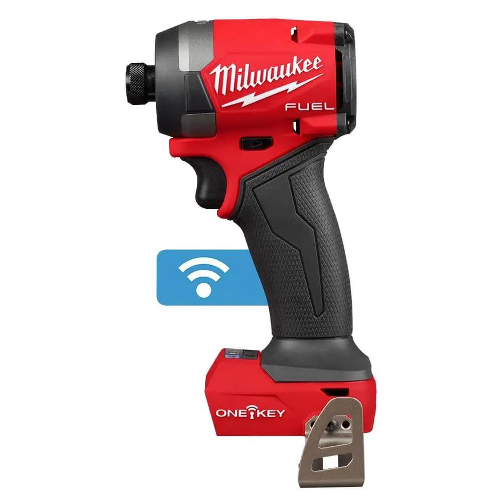 Open Box -  Milwaukee 2957-20 M18 FUEL ONE-KEY 18V Lithium-Ion Brushless Cordless 1/4 in. Hex Impact Driver (Tool-Only) MilwaukeeBullseye Deals
