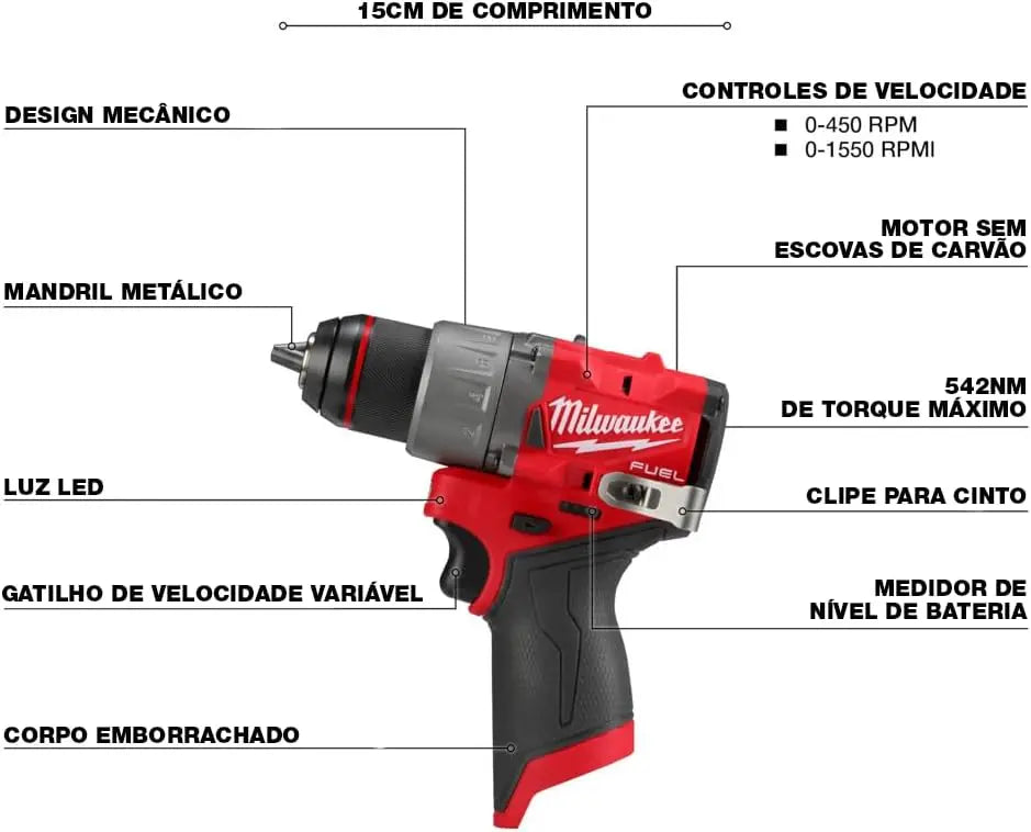 Open Box -  Milwaukee 3403-20 M12 Fuel 1/2  Drill-driver MilwaukeeBullseye Deals