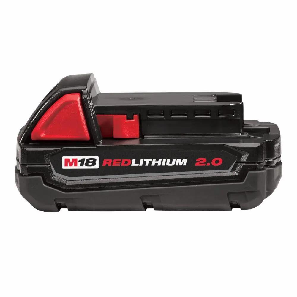 Open Box -  Milwaukee 48-11-1820 M18 18-Volt Lithium-Ion 2.0 Ah Compact Battery MilwaukeeBullseye Deals