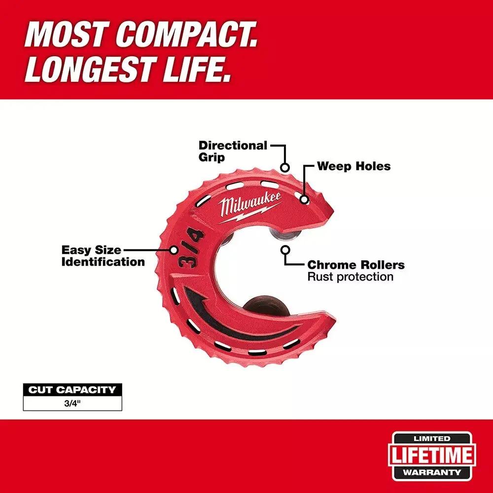 Open Box -  Milwaukee 48-22-4263 Close Quarters Tubing Cutter Set (3-Piece) MilwaukeeBullseye Deals