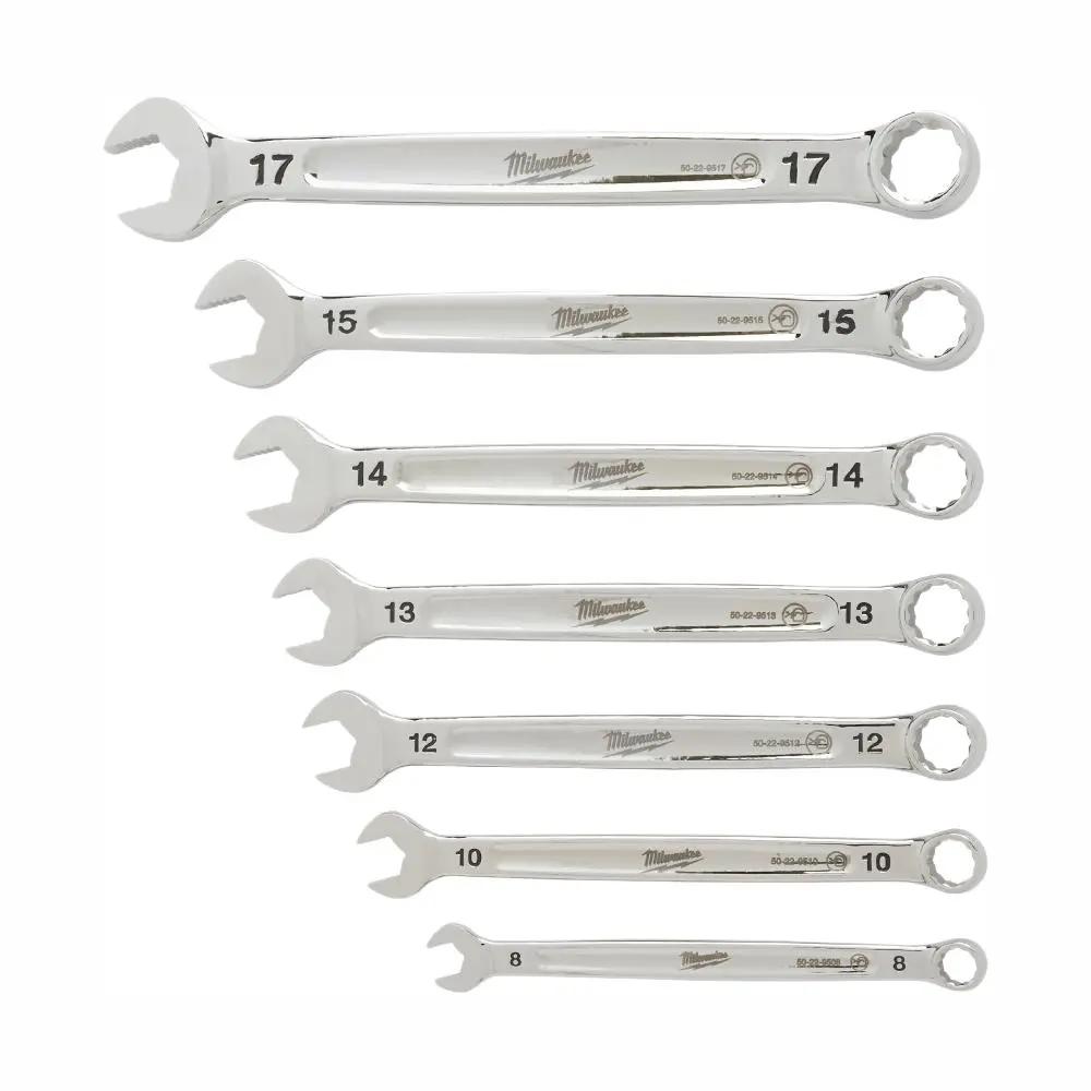 Open Box -  Milwaukee 48-22-9507 Combination Metric Wrench Set (7-Piece) MilwaukeeBullseye Deals