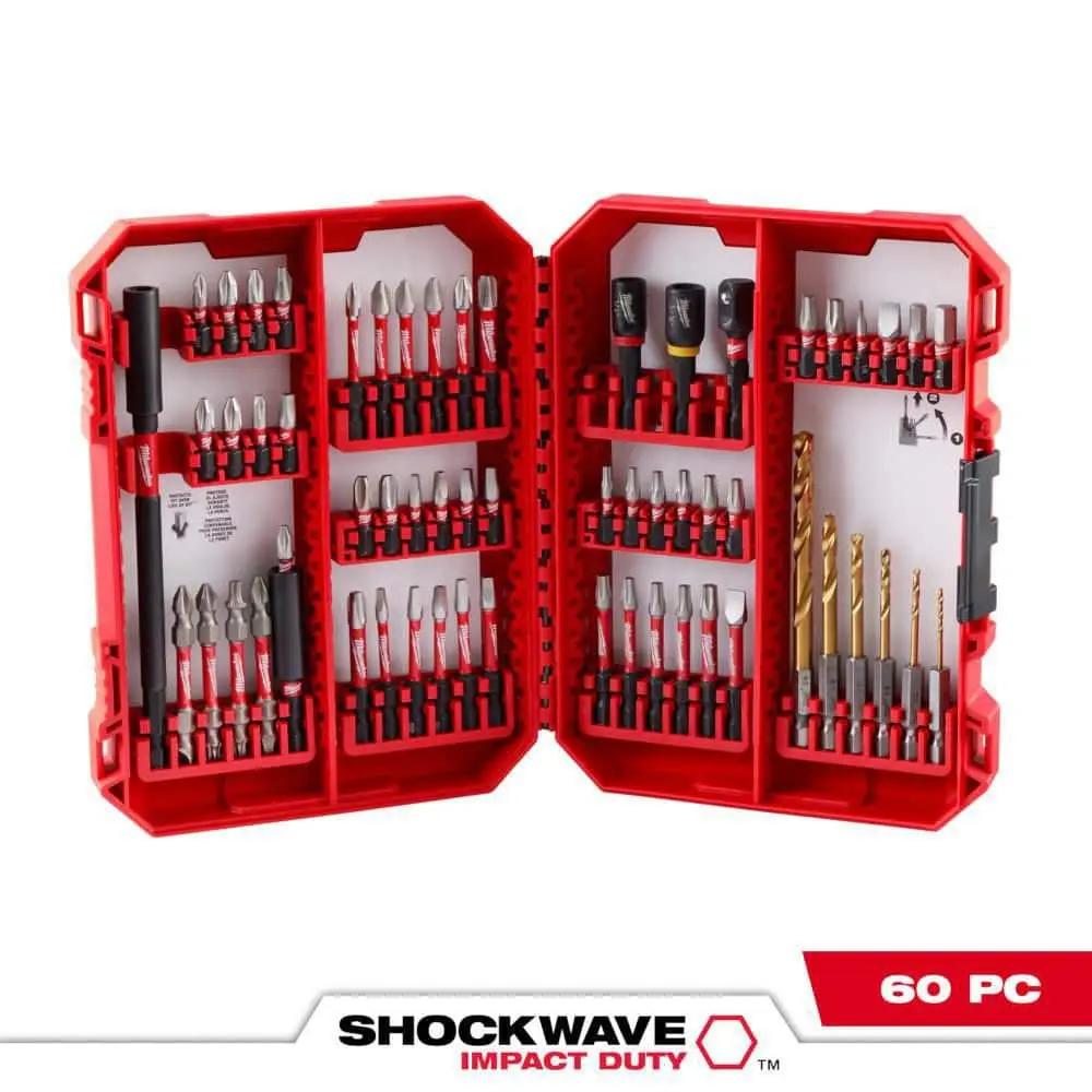Open Box -  Milwaukee 48-32-4097 Shockwave Impact Duty Alloy Steel Screw Driver Bit Set (60-Piece) MilwaukeeBullseye Deals