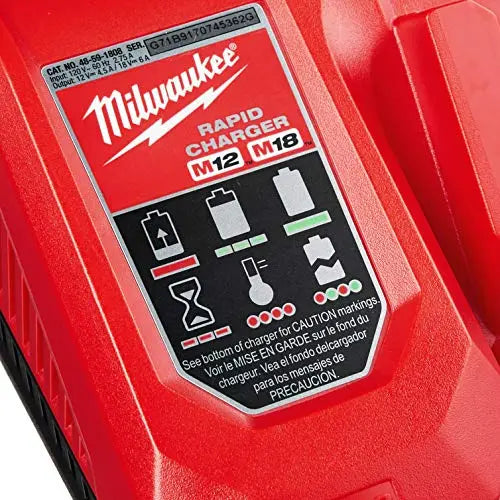Open Box -  Milwaukee 48-59-1808 M12 and M18 Multi-Voltage Rapid Charger MilwaukeeBullseye Deals