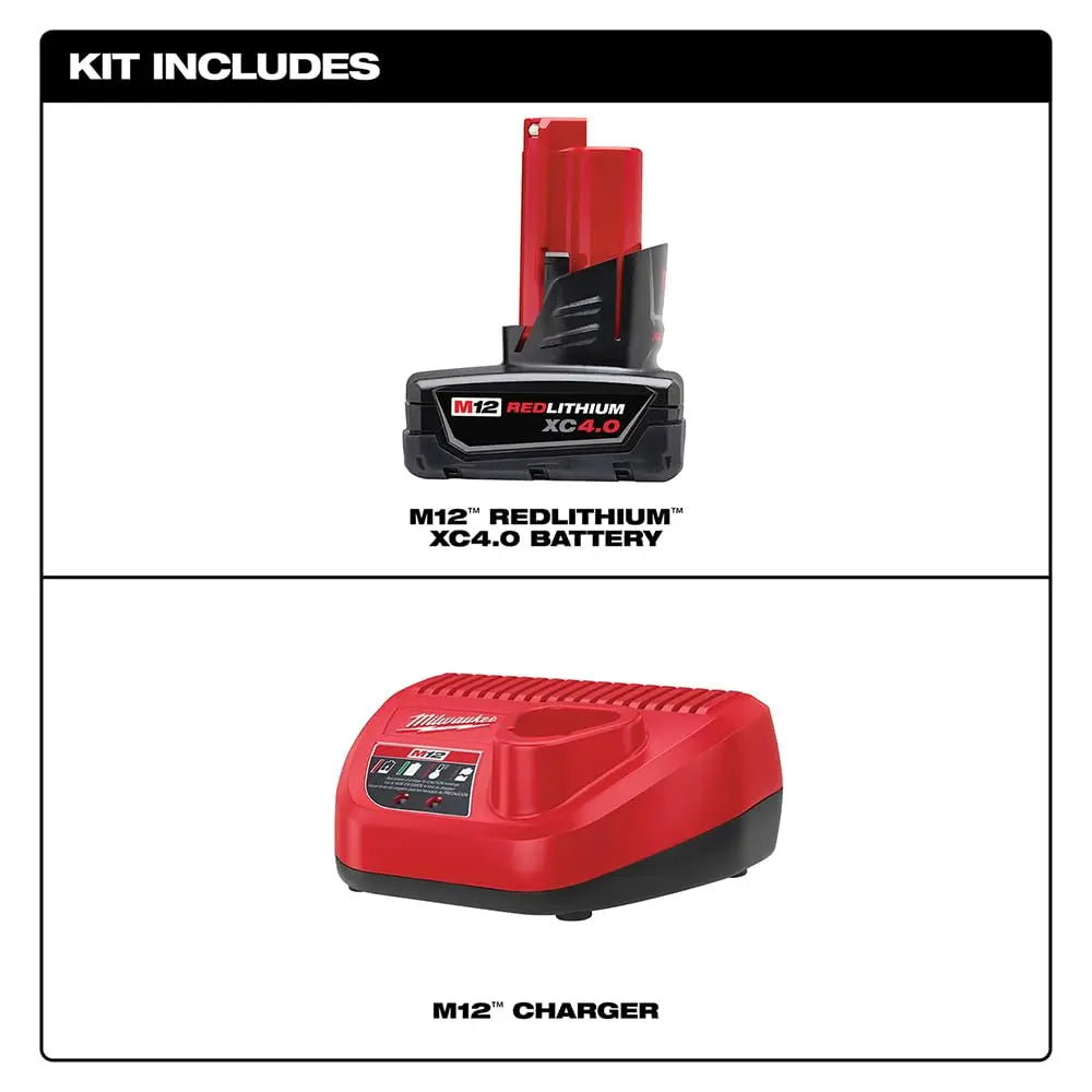 Open Box -  Milwaukee 48-59-2440 M12 12-Volt Lithium-Ion XC Battery Pack Charger Kit MilwaukeeBullseye Deals