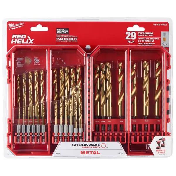 Open Box -  Milwaukee 48-89-4672 Impact Duty Titanium Drill Bit Set (29 Piece) MilwaukeeBullseye Deals