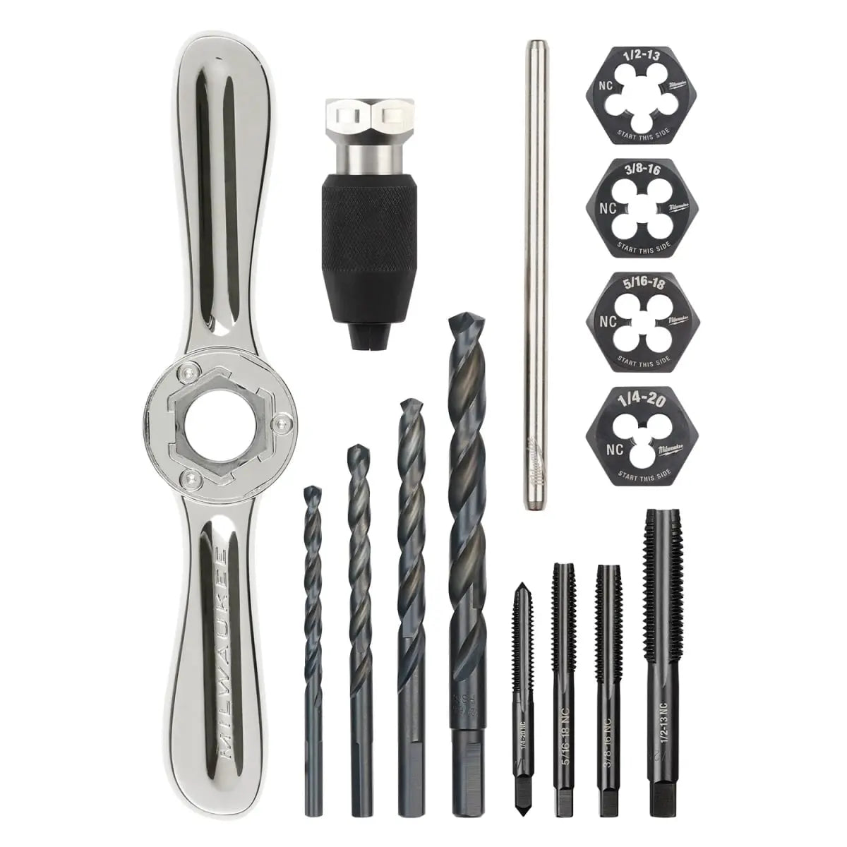 Open Box -  Milwaukee 49-22-5602 15PC SAE 2-in-1 Handle Tap and Die Set MilwaukeeBullseye Deals