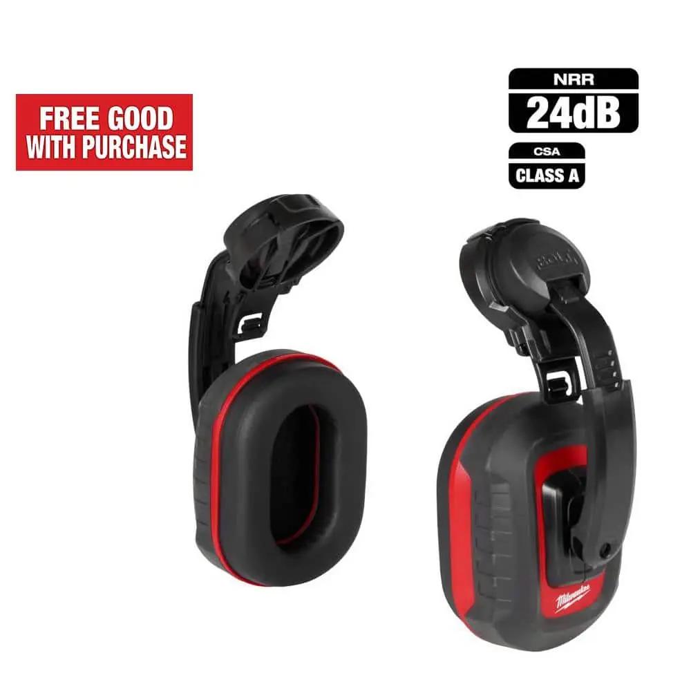 Open Box -  Milwaukee BOLT Earmuffs with Noise Reduction Rating of 24 dB, Earmuffs 24 dB MilwaukeeBullseye Deals