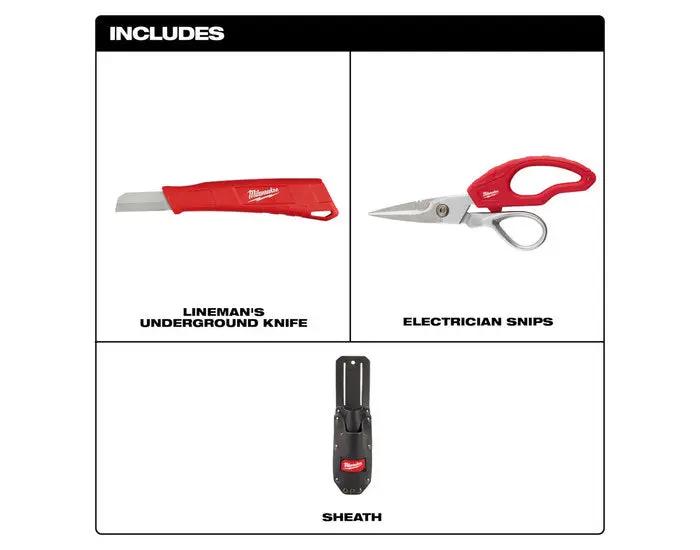 Open Box -  Milwaukee Cable Splicer's Sheath Kit MilwaukeeBullseye Deals