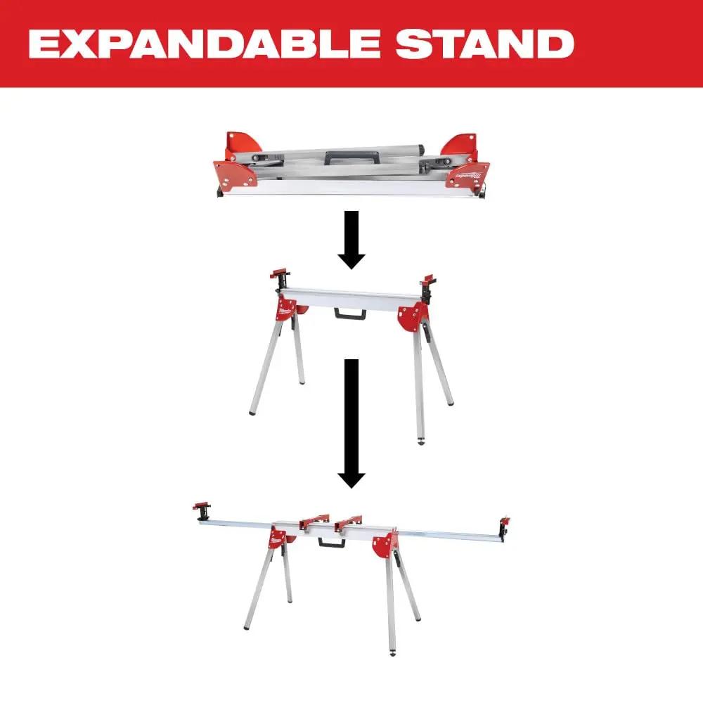 Open Box -  Milwaukee Folding Miter Saw Stand - 48-08-0551 MILWAUKEEBullseye Deals