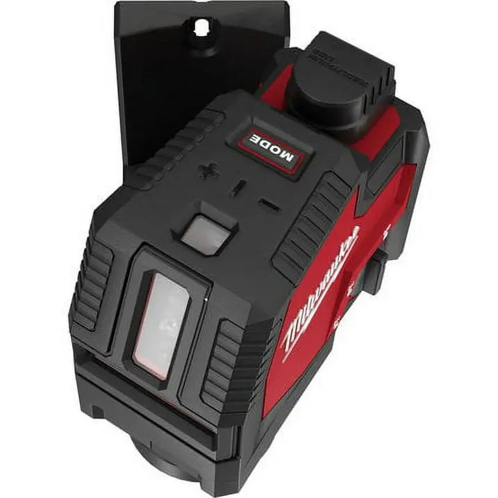 Open Box -  Milwaukee Green 100 ft. Cross Line and Plumb Points Rechargeable Laser Level with REDLITHIUM Lithium-Ion USB Battery and Charger - Secondipity