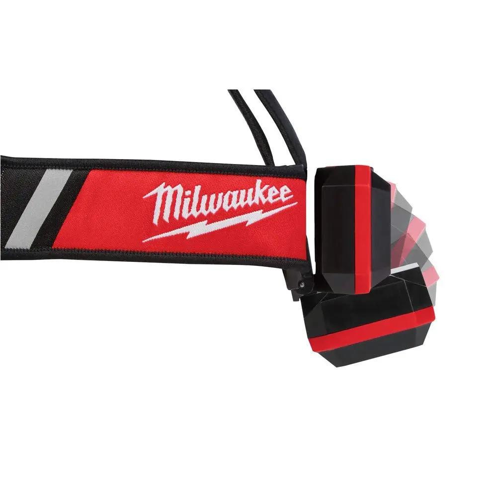 Open Box -  Milwaukee Hard Hat Headlamp Light 600 Lumens Led Usb Rechargeable Low Profile MilwaukeeBullseye Deals