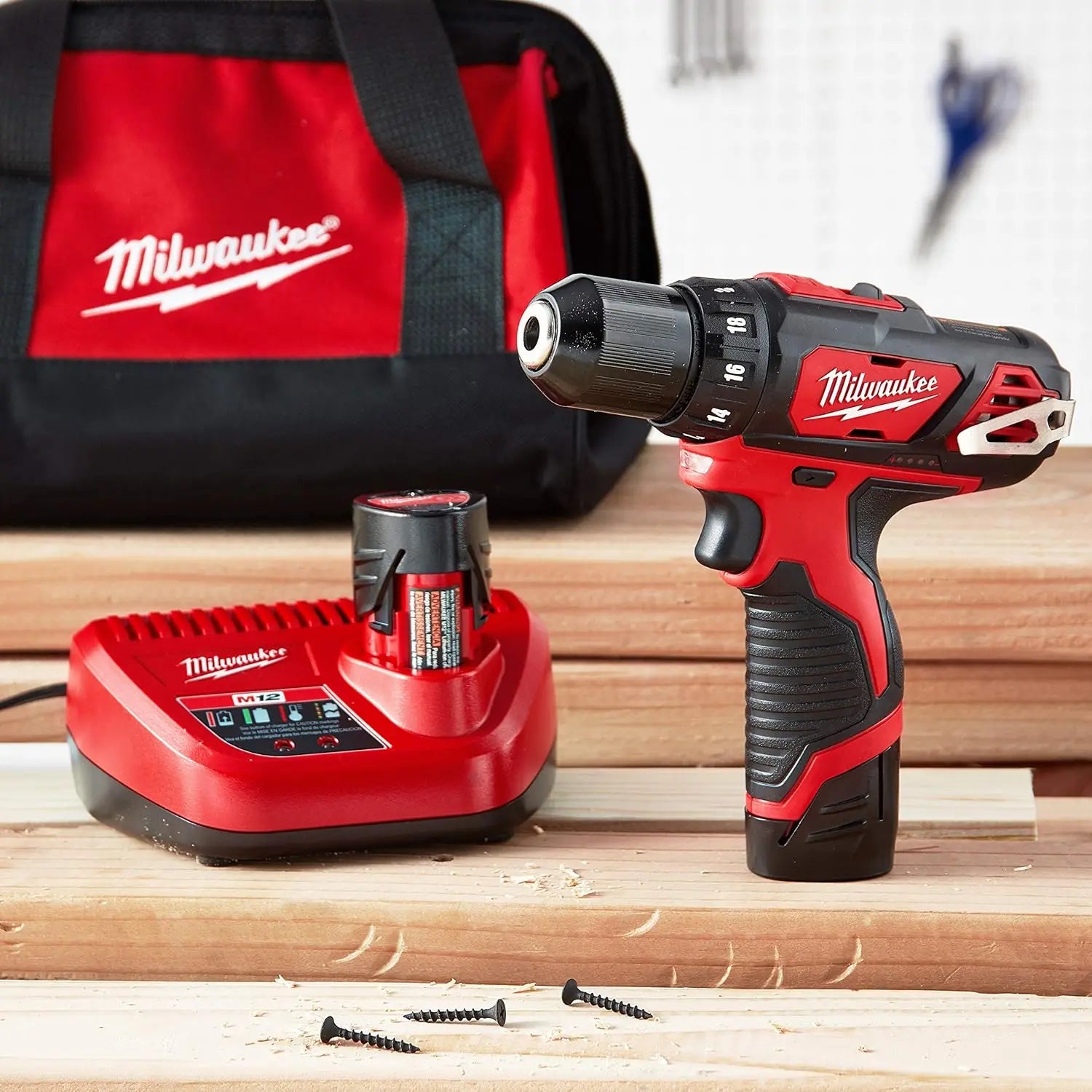Open Box -  Milwaukee M12 12-Volt Lithium-Ion 3/8 in. Cordless Drill/Driver Kit MilwaukeeBullseye Deals