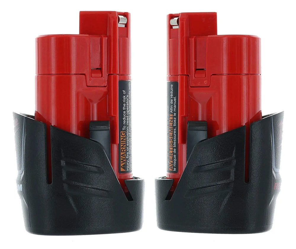 Open Box -  Milwaukee M12 12-Volt Lithium-Ion Compact Battery (2-Pack) MilwaukeeBullseye Deals