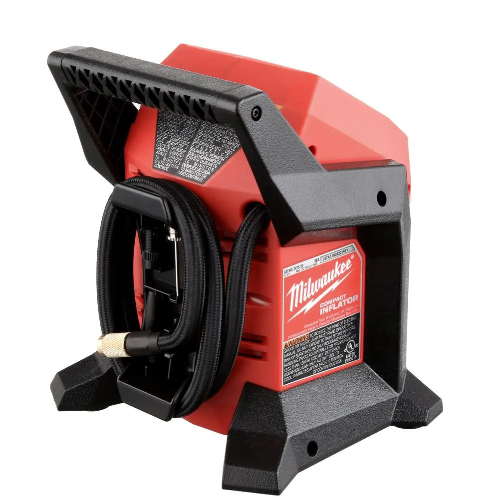 Open Box -  Milwaukee M12 12-Volt Lithium-Ion Cordless Compact Inflator (Tool-Only) MilwaukeeBullseye Deals
