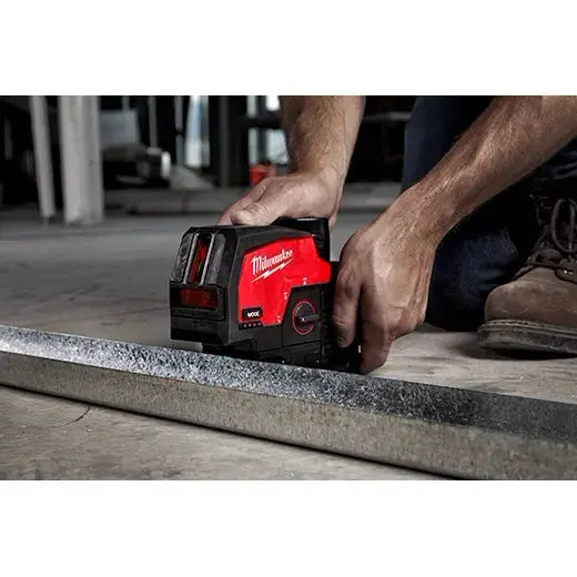 Open Box -  Milwaukee M12 12-Volt Lithium-Ion Cordless Green 125 ft. Cross Line and Plumb Points Laser Level (Tool-Only) MilwaukeeBullseye Deals