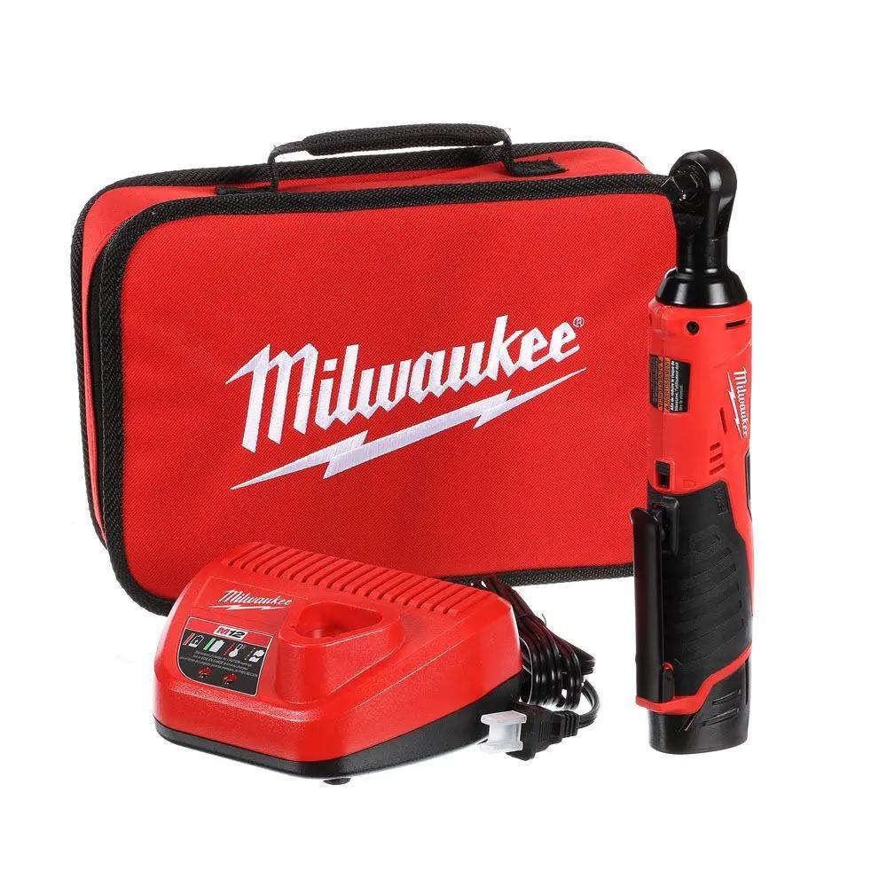 Open Box -  Milwaukee M12 3/8 Ratchet Tool Kit MilwaukeeBullseye Deals