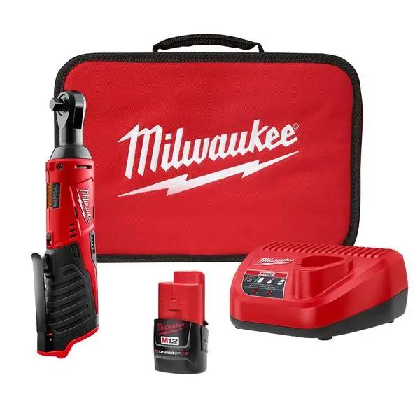 Open Box -  Milwaukee M12 3/8 Ratchet Tool Kit MilwaukeeBullseye Deals