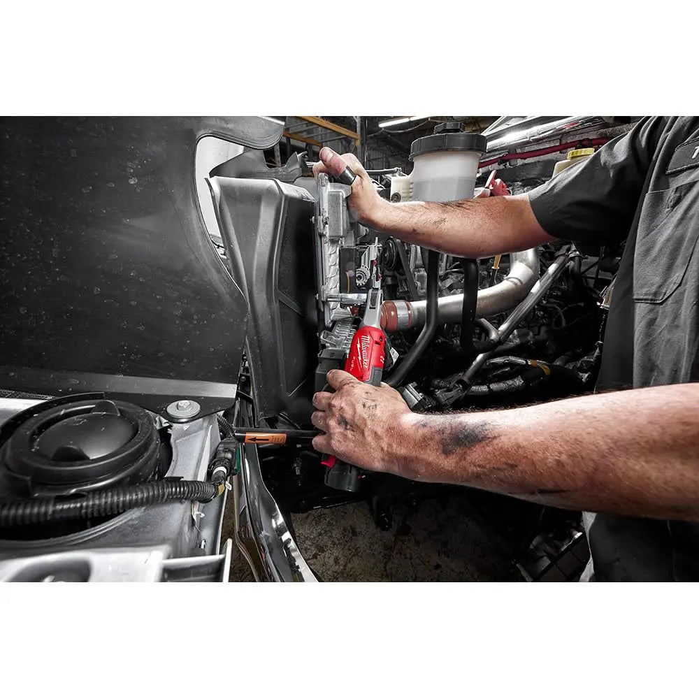 Open Box -  Milwaukee M12 FUEL 12-Volt Lithium-Ion Brushless Cordless High Speed 3/8 in. Ratchet (Tool-Only) MilwaukeeBullseye Deals