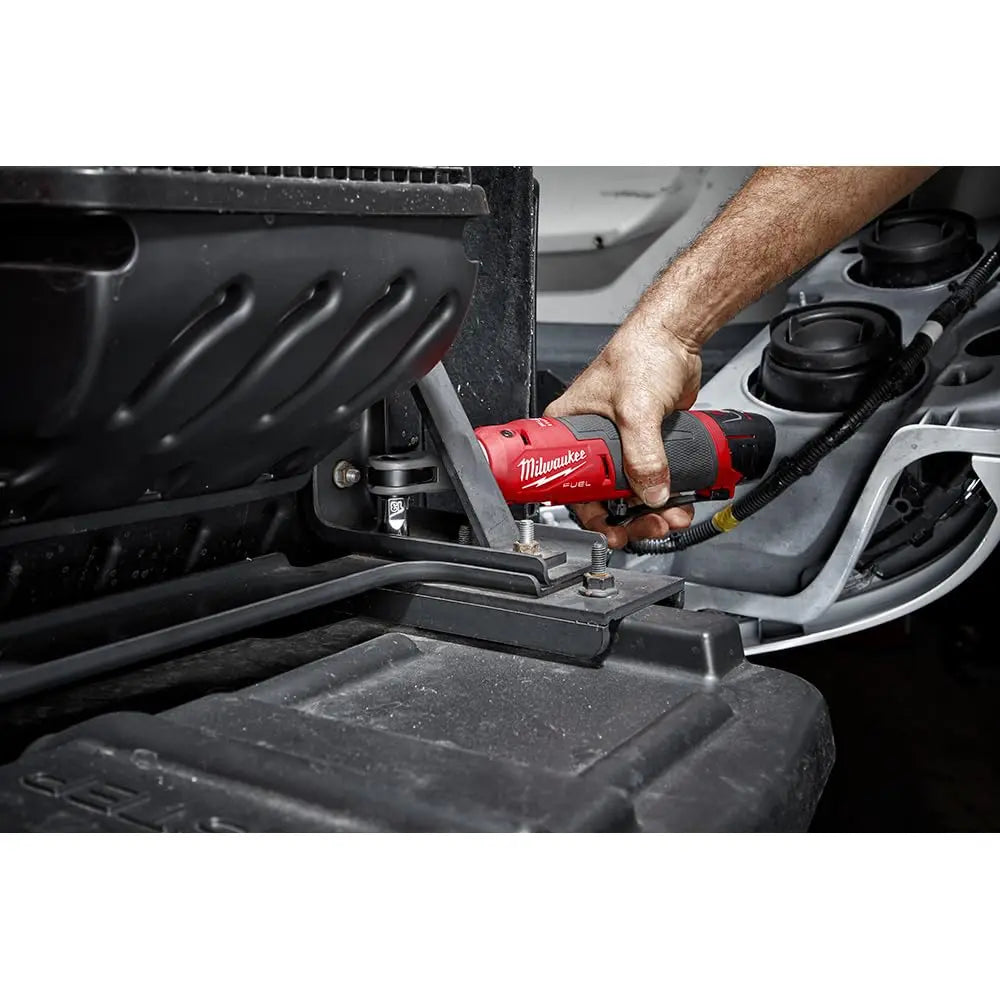 Open Box -  Milwaukee M12 FUEL 12-Volt Lithium-Ion Brushless Cordless High Speed 3/8 in. Ratchet (Tool-Only) MilwaukeeBullseye Deals