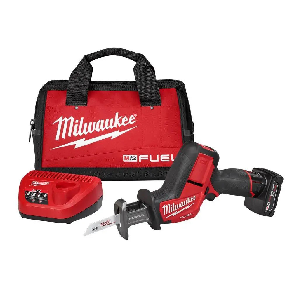 Open Box -  Milwaukee M12 FUEL 12-Volt Lithium-Ion Cordless HACKZALL Reciprocating Saw Kit MilwaukeeBullseye Deals