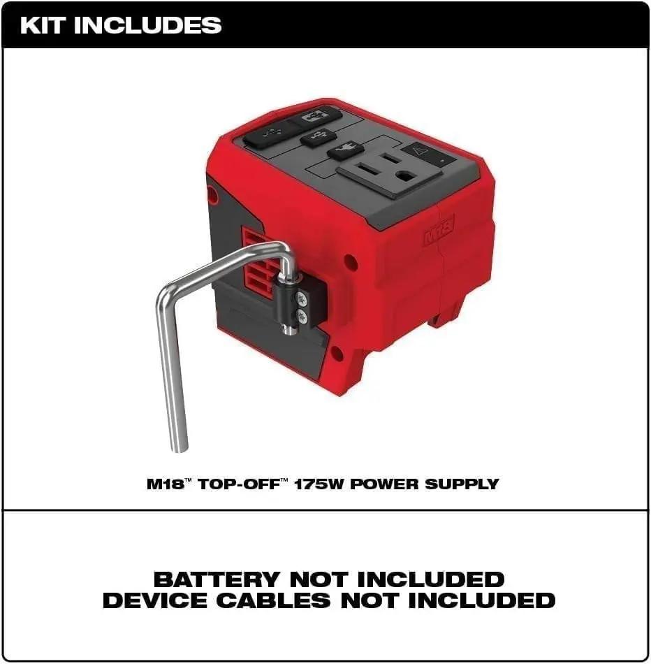 Open Box -  Milwaukee M18 18-Volt Lithium-Ion 175-Watt Powered Compact Inverter for M18 Batteries (Tool-Only) MilwaukeeBullseye Deals