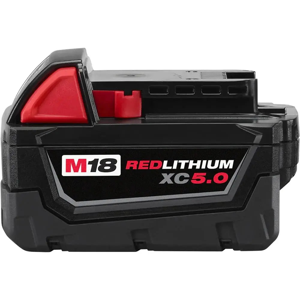 Open Box - Milwaukee M18 18-Volt Lithium-Ion XC Starter Kit with Two 5.0Ah Batteries and Charger MilwaukeeBullseye Deals