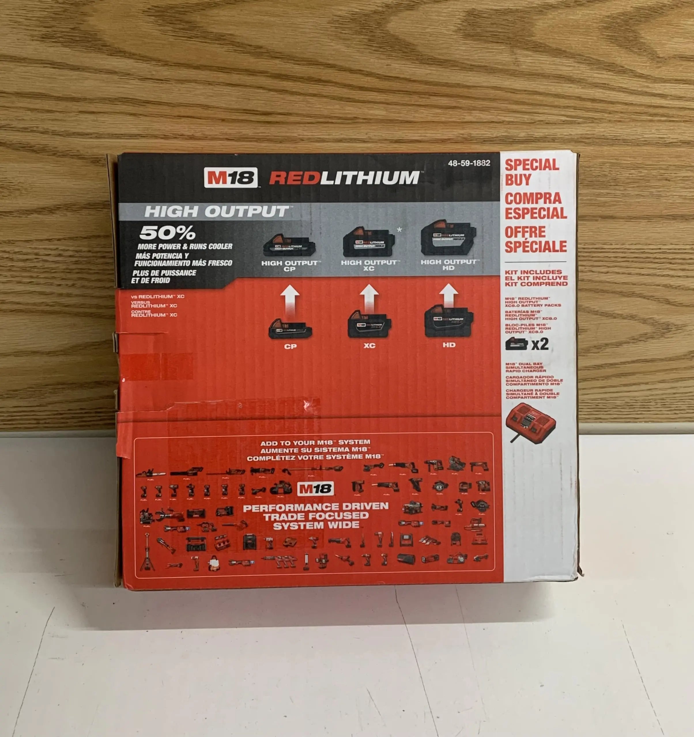 Open Box -  Milwaukee M18 18V Lithium-Ion Dual Bay Rapid Battery Charger w/ (2) 8Ah HIGH OUTPUT Batteries MilwaukeeBullseye Deals
