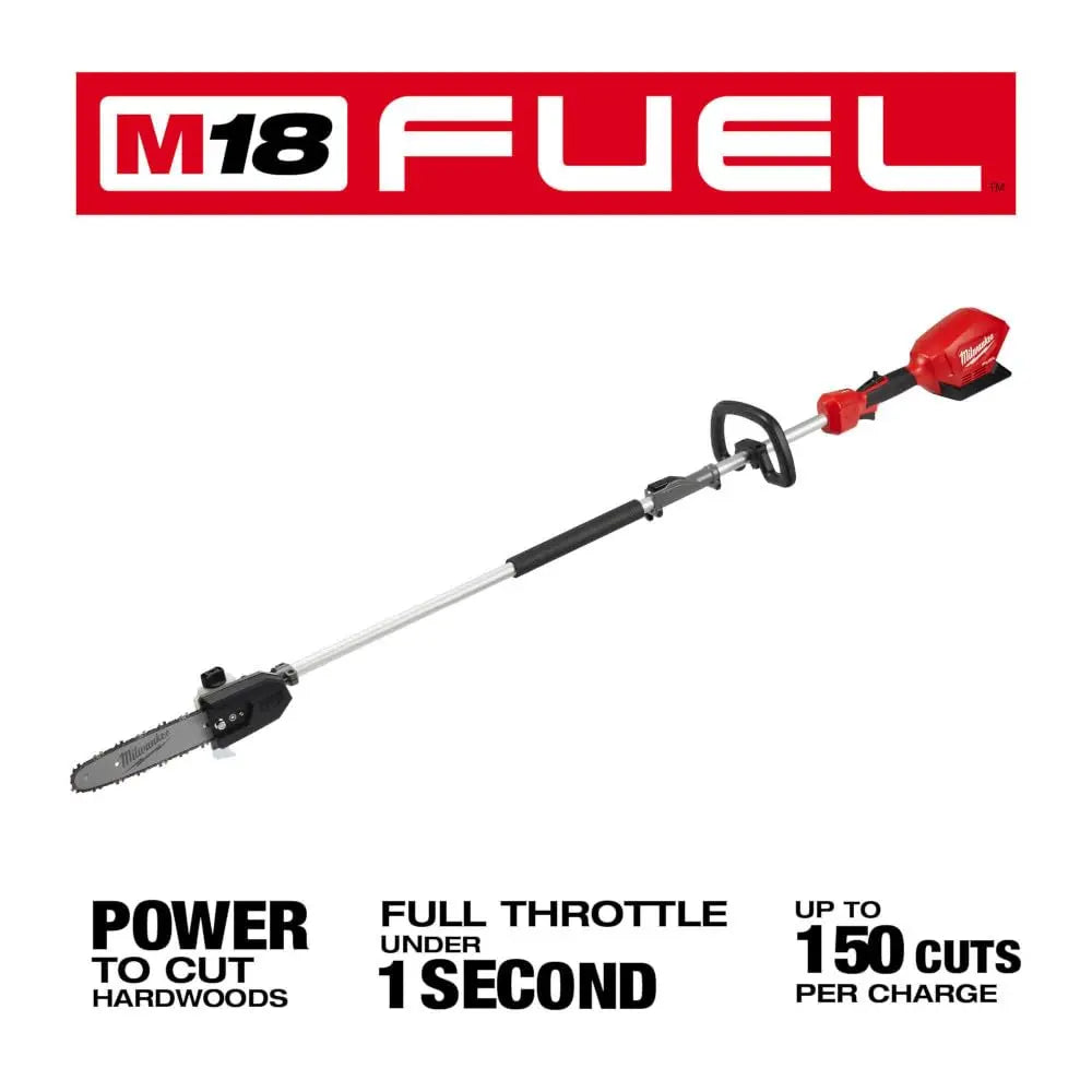 Open Box -  Milwaukee M18 FUEL 10 in. 18-Volt Lithium-Ion Brushless Cordless Pole Saw with Attachment Capability (Tool-Only) MilwaukeeBullseye Deals