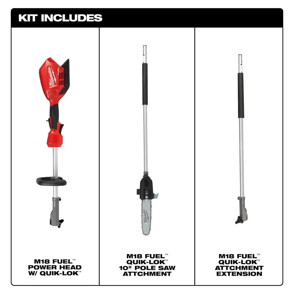 Open Box -  Milwaukee M18 FUEL 10 in. 18-Volt Lithium-Ion Brushless Cordless Pole Saw with Attachment Capability (Tool-Only) MilwaukeeBullseye Deals