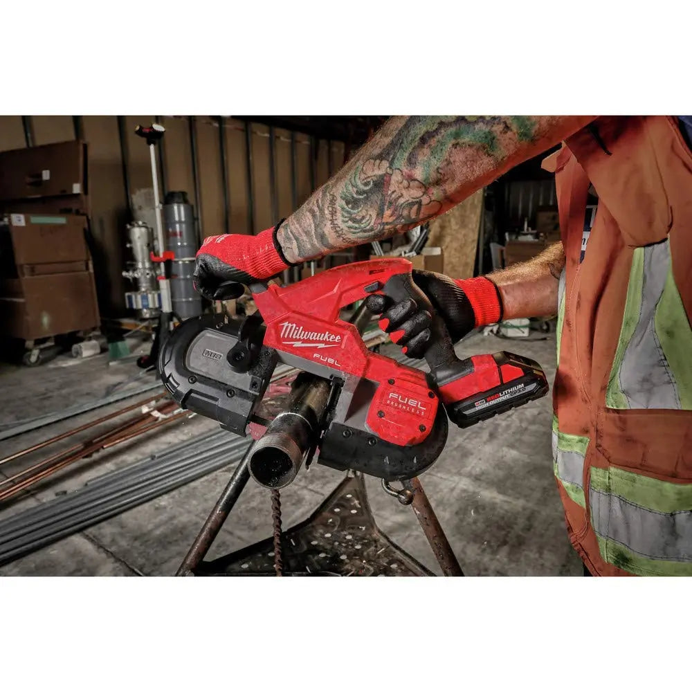 Open Box -  Milwaukee M18 FUEL 18-Volt Lithium-Ion Brushless Cordless Compact Bandsaw (Tool-Only) MilwaukeeBullseye Deals