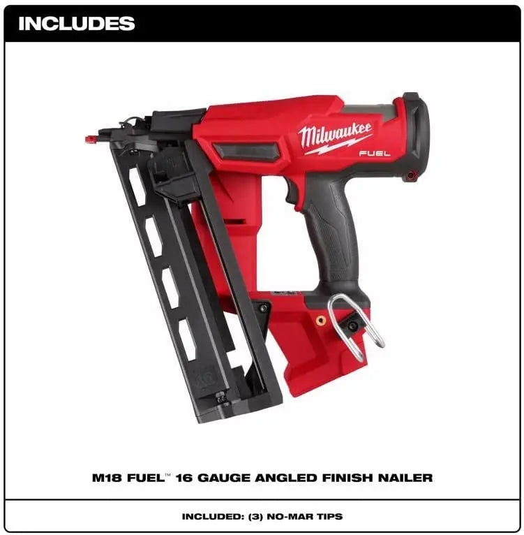 Open Box -  Milwaukee M18 FUEL 18-Volt Lithium-Ion Brushless Cordless Gen II 16-Gauge Angled Finish Nailer (Tool-Only) MilwaukeeBullseye Deals