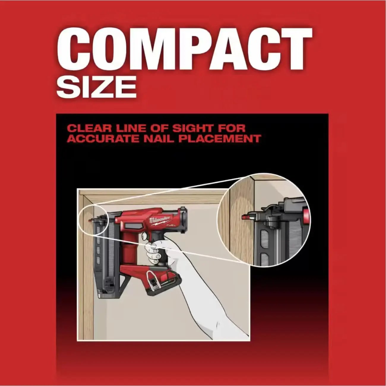 Open Box -  Milwaukee M18 FUEL 18-Volt Lithium-Ion Brushless Cordless Gen ll 16-Gauge Straight Finish Nailer (Tool Only) MilwaukeeBullseye Deals