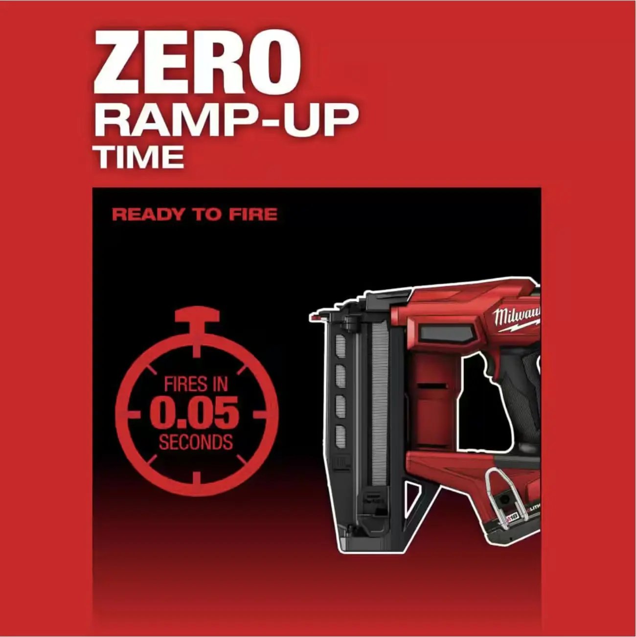 Open Box -  Milwaukee M18 FUEL 18-Volt Lithium-Ion Brushless Cordless Gen ll 16-Gauge Straight Finish Nailer (Tool Only) MilwaukeeBullseye Deals