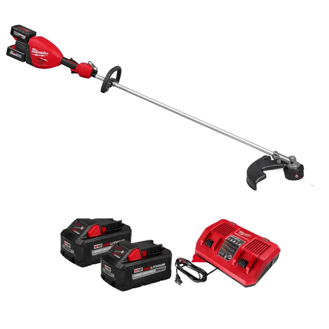 Open Box -  Milwaukee M18 FUEL 18V Brushless Cordless 17 in. Dual Battery Straight Shaft String Trimmer with (2) 8.0 Ah Batteries and Charger MilwaukeeBullseye Deals