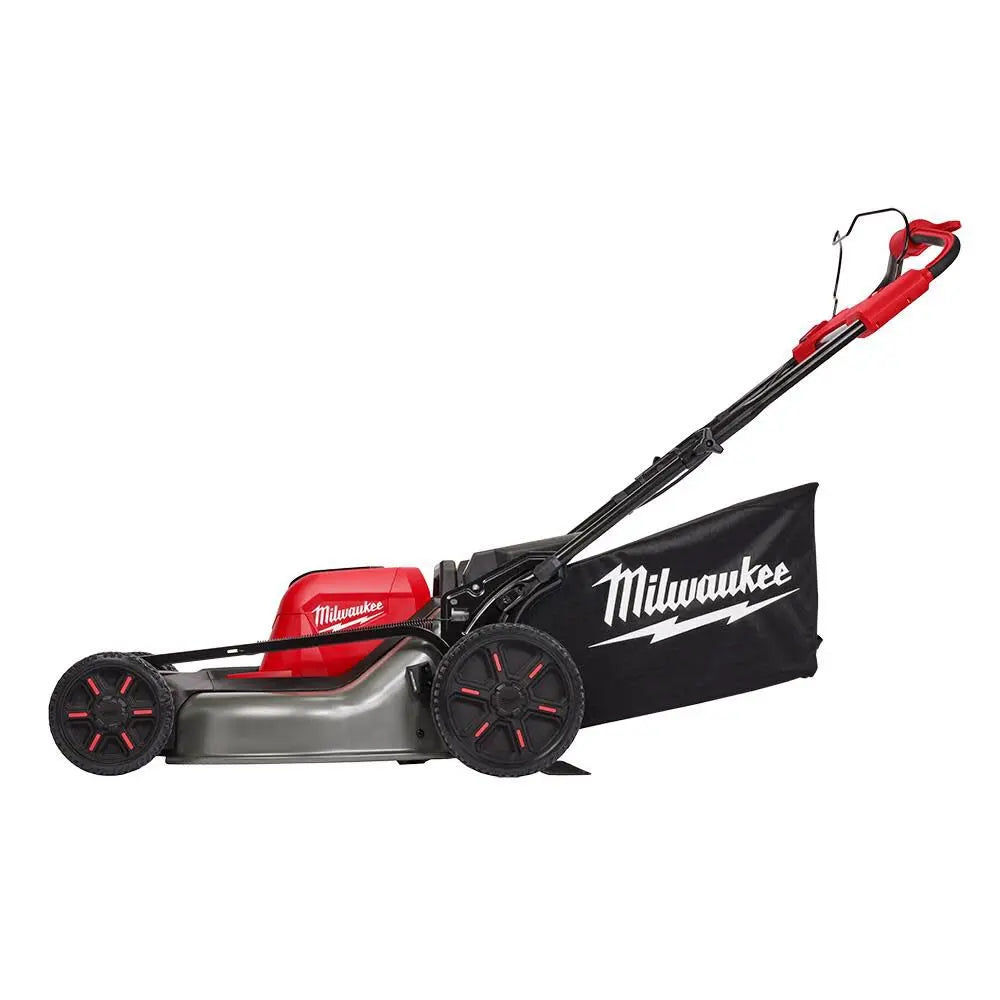 Open Box -  Milwaukee M18 FUEL Brushless Cordless 21 in. Walk Behind Dual Battery Self-Propelled Mower w/ (2) 12.0Ah Battery and Rapid Charger MilwaukeeBullseye Deals