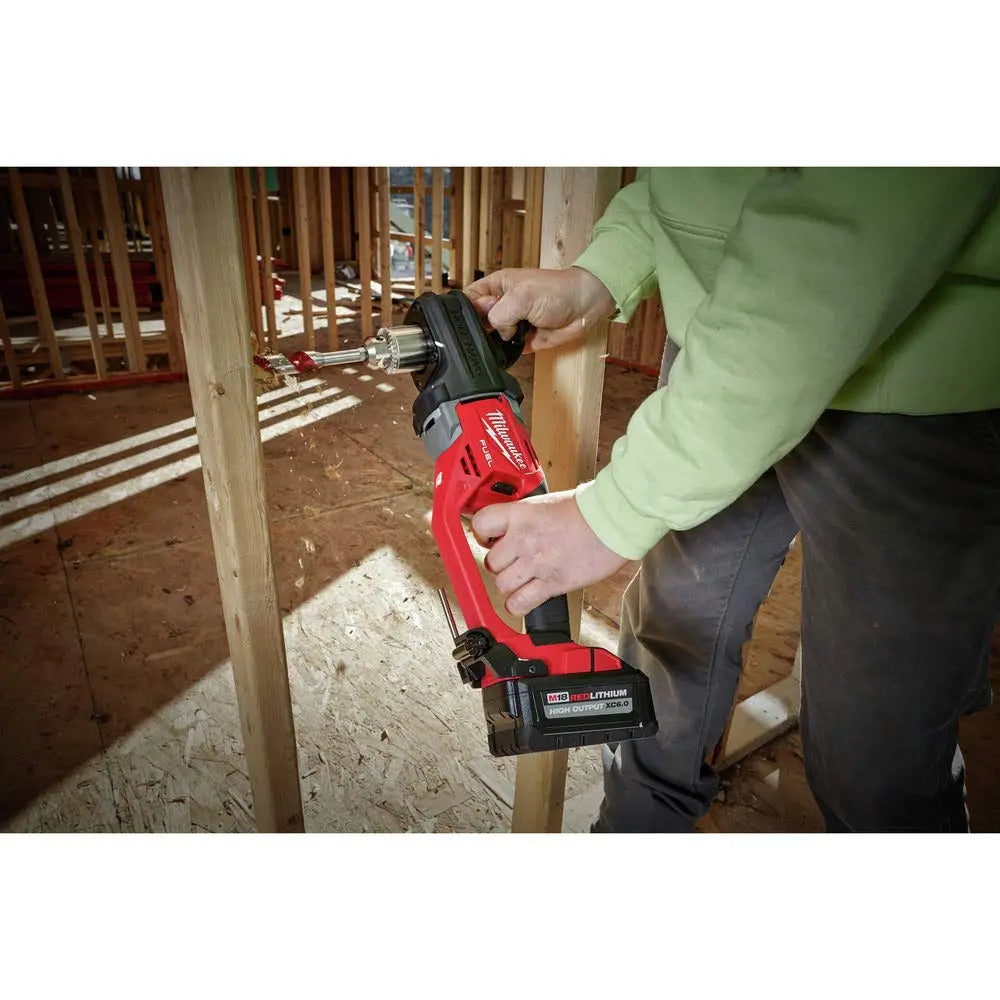 Open Box -  Milwaukee M18 FUEL GEN II 18-Volt Lithium-Ion Brushless Cordless 1/2 in. Hole Hawg Right Angle Drill (Tool-Only) MilwaukeeBullseye Deals