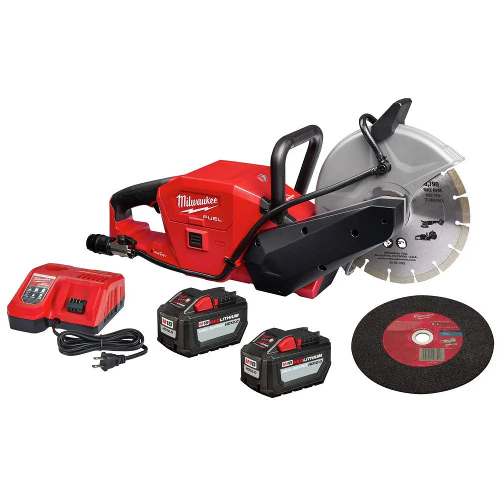 Open Box -  Milwaukee M18 FUEL ONE-KEY 18-Volt Lithium-Ion Brushless Cordless 9 in. Cut Off Saw Kit MilwaukeeBullseye Deals