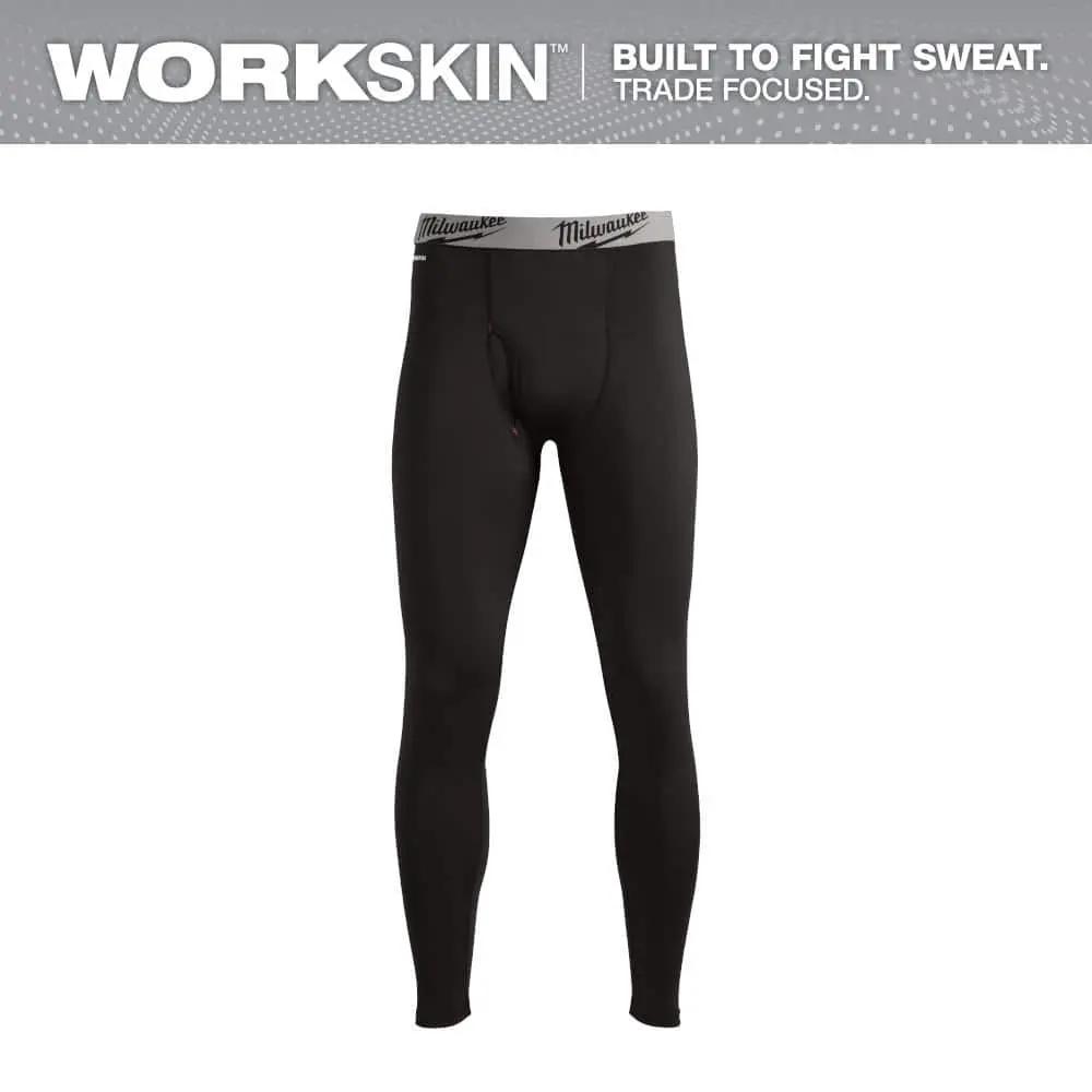 Open Box -  Milwaukee Men's Large Black WORKSKIN Base Layer Pants MilwaukeeBullseye Deals