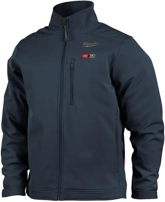Open Box -  Milwaukee Men's X-Large M12 12V Lithium-Ion Cordless TOUGHSHELL Navy Blue Heated Jacket with (1) 3.0 Ah Battery and Charger MilwaukeeBullseye Deals