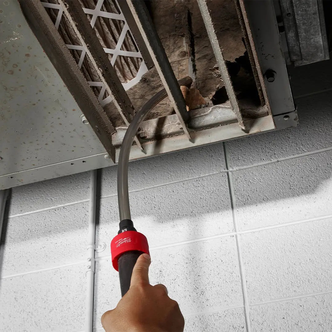 Open Box -  Milwaukee Tool AIR-TIP 1-1/4 in. - 2-1/2 in. Long Reach Flexible Hose Set Wet/Dry Shop Vacuum Attachment (5-Piece) Milwaukee ToolBullseye Deals