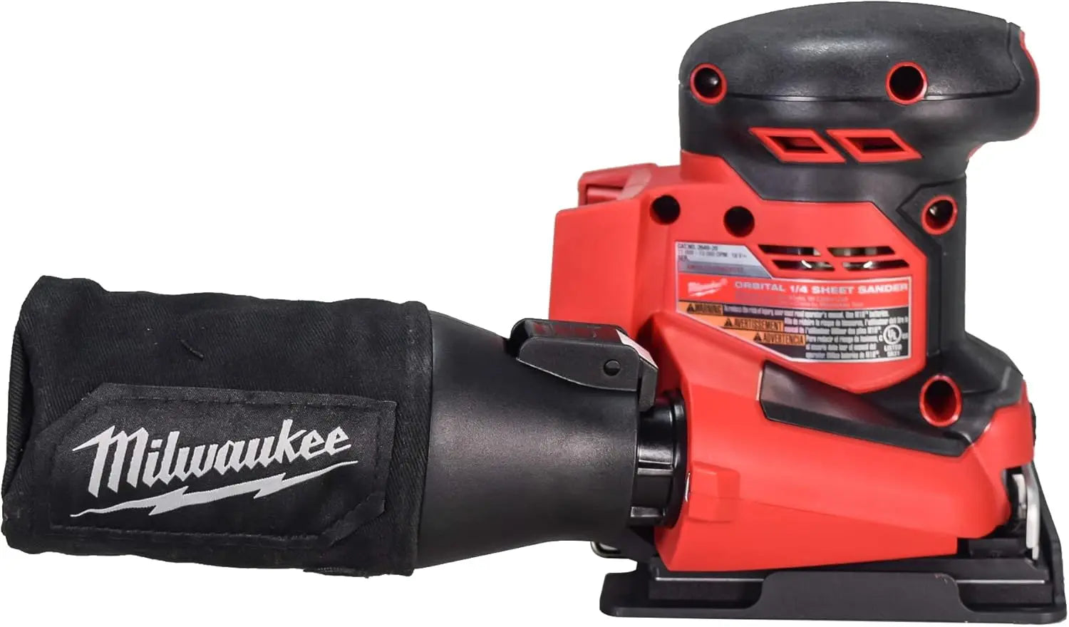 Open Box - Milwaukee Tool M18 18V Lithium-Ion Cordless Orbital 1/4 Sheet Sander with Attachments (Tool Only) Milwaukee ToolBullseye Deals